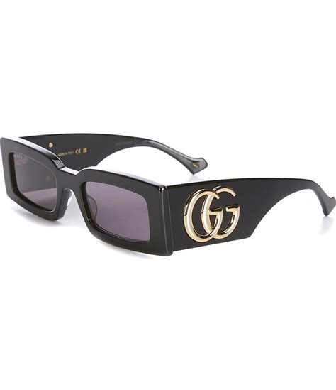 63mm novelty rectangle sunglasses gucci|gucci generation 53mm rectangular sunglasses.